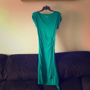 Teal maternity dress